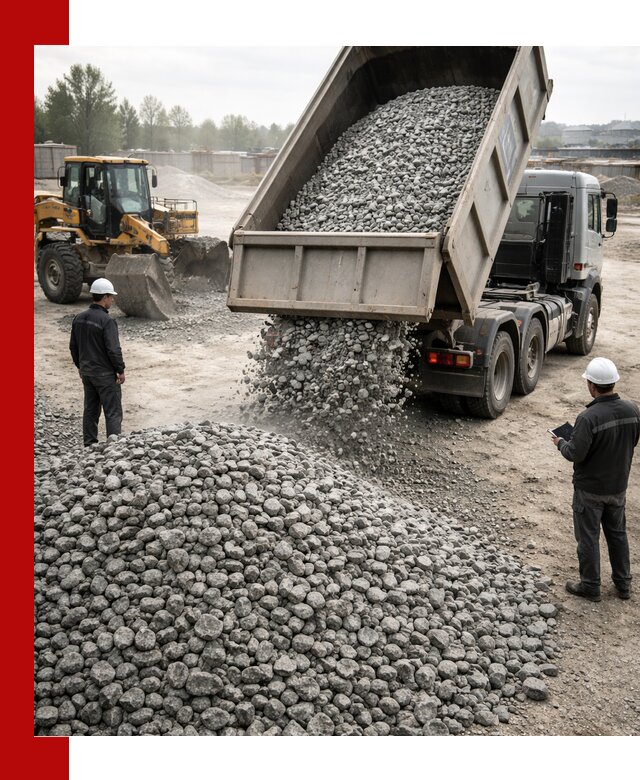 Доставка гранитного щебня фракции 20-40 в Магнитогорске