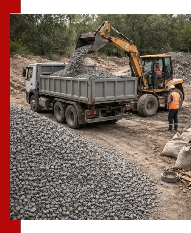 Доставка гравийного щебня в Магнитогорске оптом и в розницу