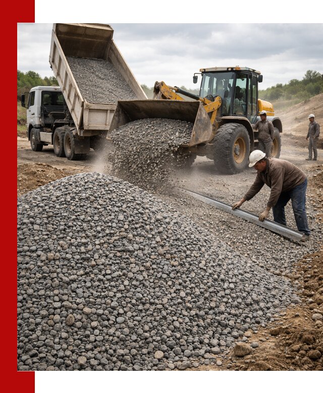 Гравийный щебень фракция 5-20 с доставкой в Магнитогорске