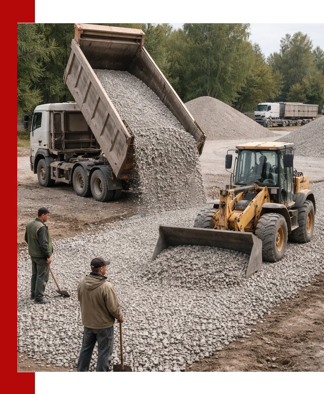 Купить гравийный щебень фракция 20-40 в Магнитогорске с доставкой