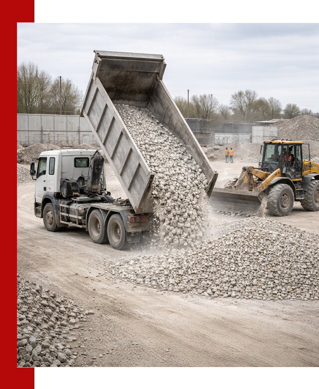 Доставка и продажа известнякового щебня в Магнитогорске