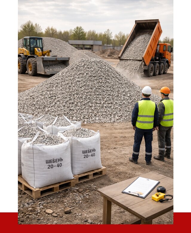 Известняковый щебень 20-40 в Магнитогорске от 2172 р. ПРОНЕРУДМгн