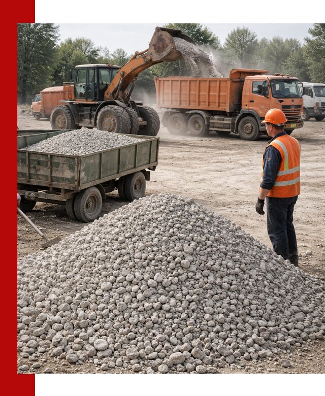 Доставка известнякового щебня фракция 20–40 в Магнитогорске