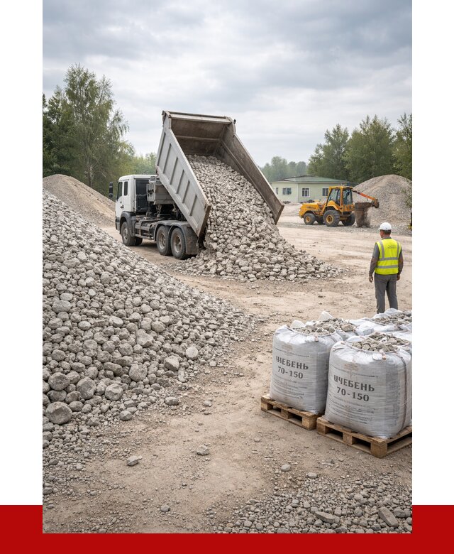 Известняковый щебень фракция 70-150 в Магнитогорске от 1293 р. | ПРОНЕРУДМгн