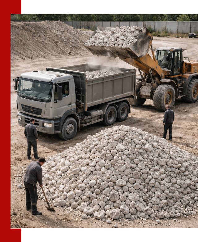 Известняковый щебень фракция 70–150 с доставкой в Магнитогорске