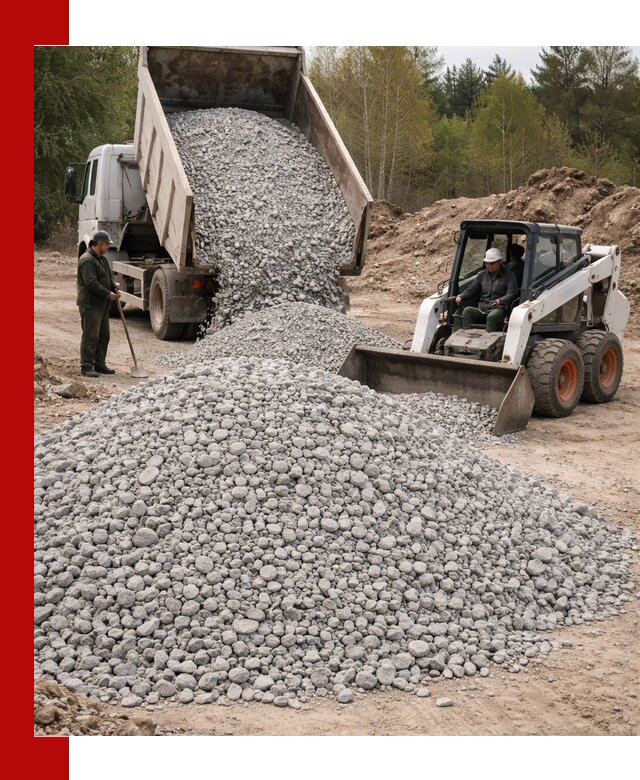 Доставка доломитового щебня в Магнитогорске напрямую от карьера