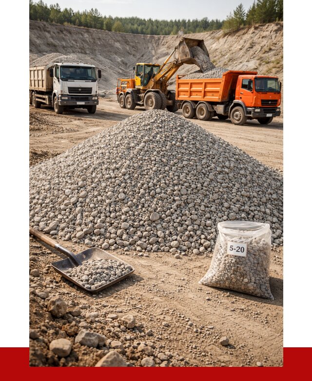 Доломитовый щебень фр. 5-20 в Магнитогорске от 4345 р. | ПРОНЕРУДМгн
