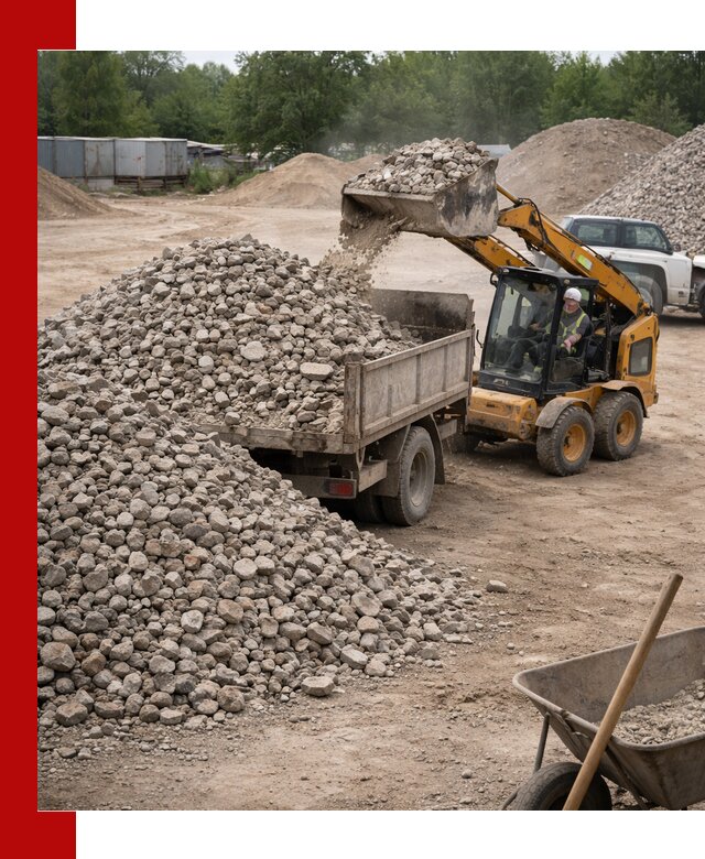 Доставка вторичного щебня в Магнитогорске для строительных работ