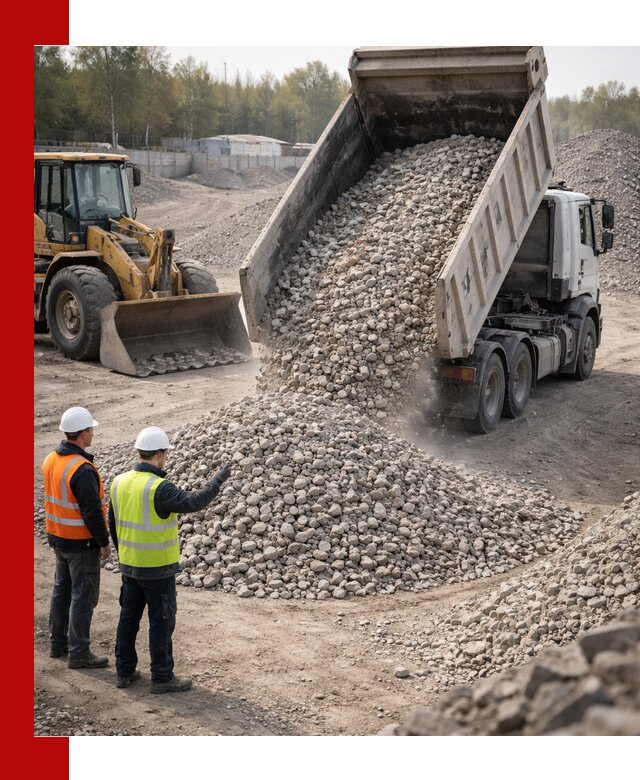 Вторичный щебень фракция 40–70 доставка в Магнитогорске