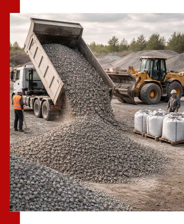 Бетонный щебень фракция 5–20 с доставкой в Магнитогорске