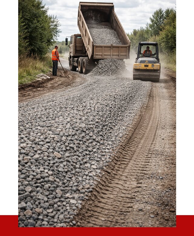 Щебень для отсыпки дороги в Магнитогорске от 2793 р. ПРОНЕРУДМгн
