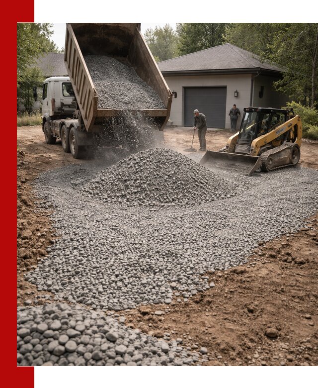 Щебень для парковки в Магнитогорске: доставка и укладка качественного материала