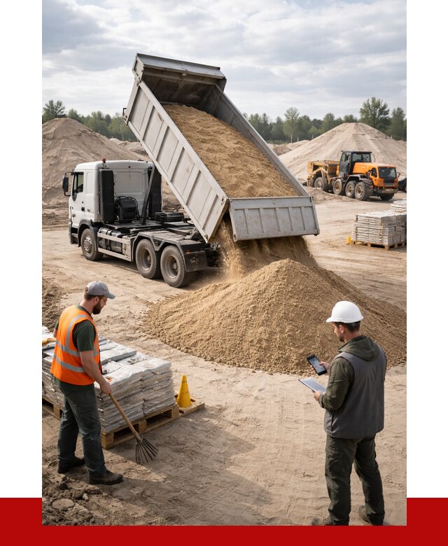 Карьерный песок с доставкой в Магнитогорске от 3724 р. ПРОНЕРУДМгн