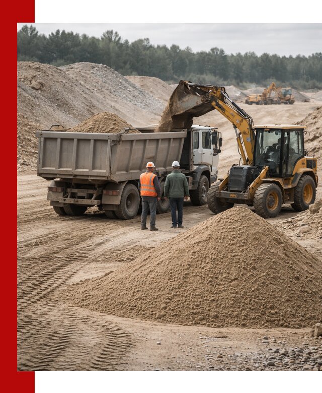 Карьерный среднезернистый песок с доставкой в Магнитогорске