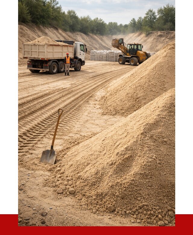 Карьерный песок мелкозернистый в Магнитогорске от 9311 р. | ПРОНЕРУДМгн