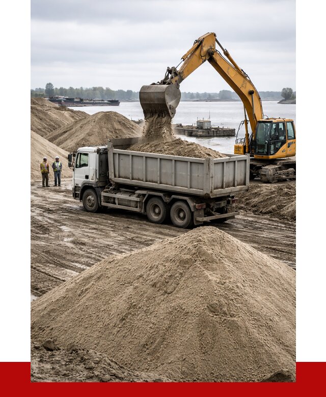 Купить речной песок навалом в Магнитогорске от 1862 р., ПРОНЕРУДМгн