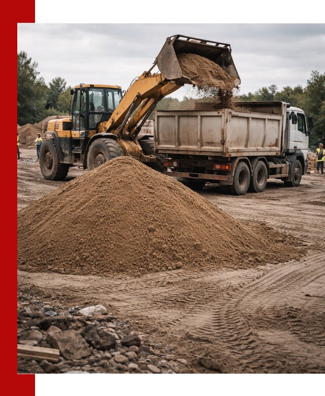 Доставка речного песка навалом в Магнитогорске быстро и выгодно