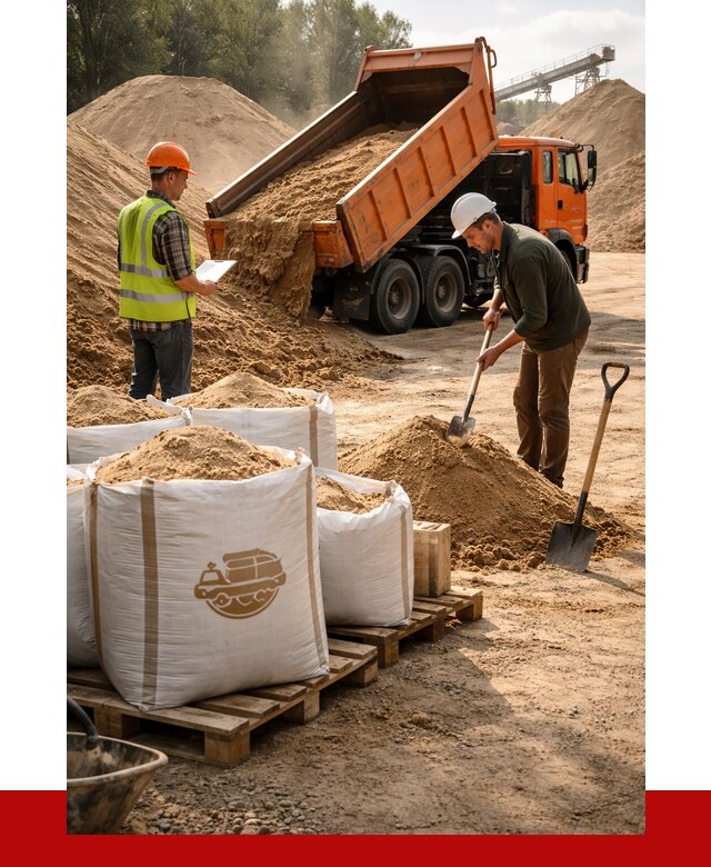 Строительный песок в Магнитогорске от 2276 р. с доставкой, ПРОНЕРУДМгн