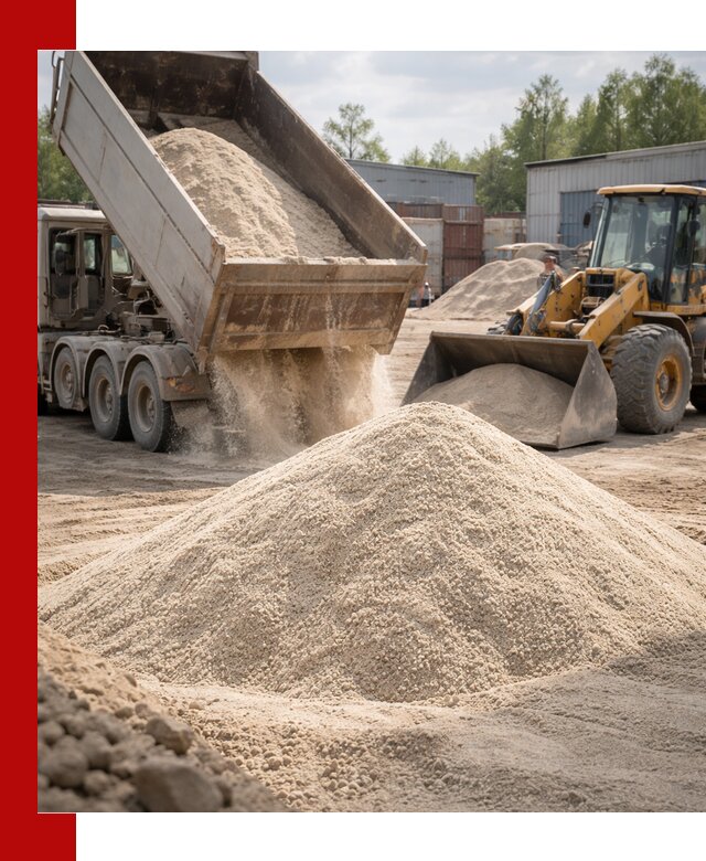 Кварцевый песок с доставкой в Магнитогорске для строительных работ