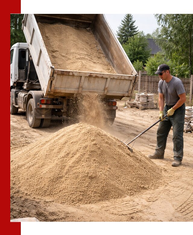 Доставка сухого песка самосвалами в Магнитогорске