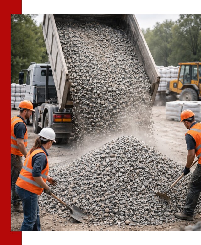 Доставка гравия и камня в Магнитогорске оптом и в розницу