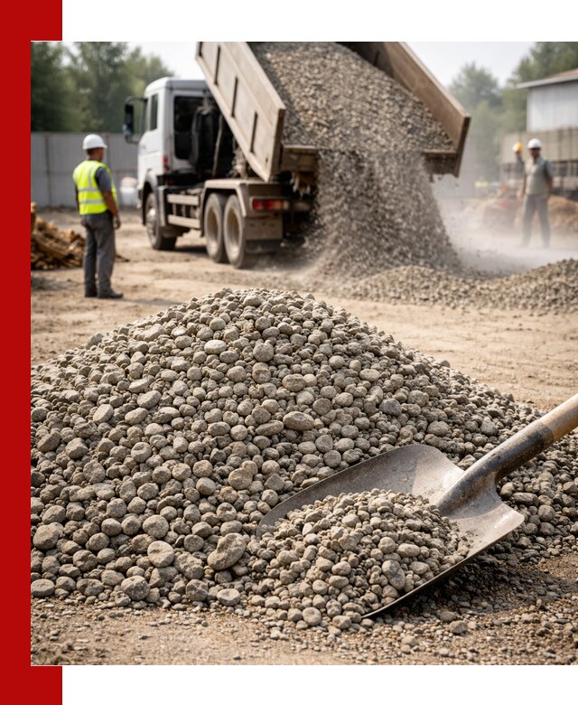 Доставка гравия фракции 20-40 в Магнитогорске с самосвалами