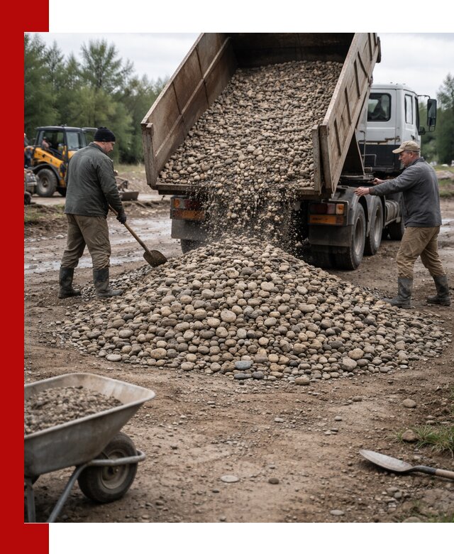 Доставка гальки речной оптом и в розницу в Магнитогорске