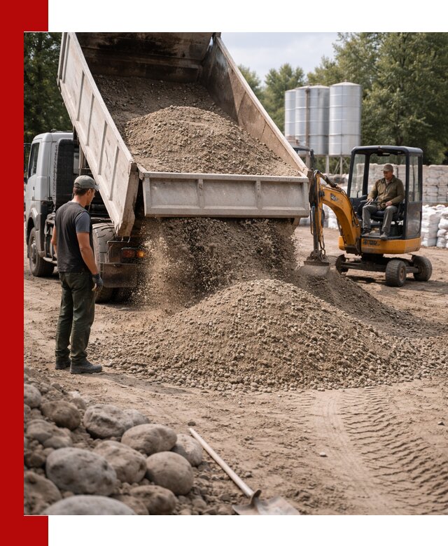 Доставка ПГС С3 в Магнитогорске самосвалами и миксерами