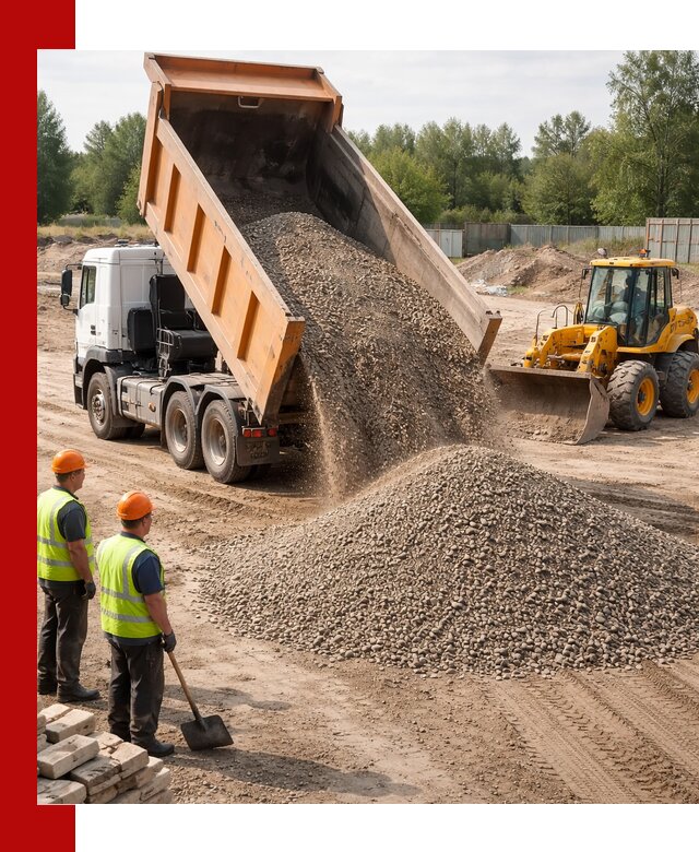 Доставка щебёночно-песчаной смеси ЩПС С7 в Магнитогорске