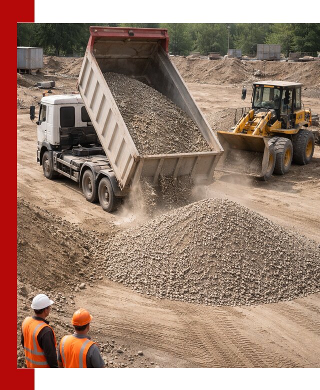 Щебень с песком (ЩГПС С2) с доставкой в Магнитогорске