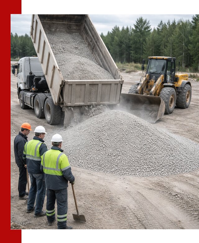 Известняковый отсев 0-5 доставка в Магнитогорске быстро и выгодно