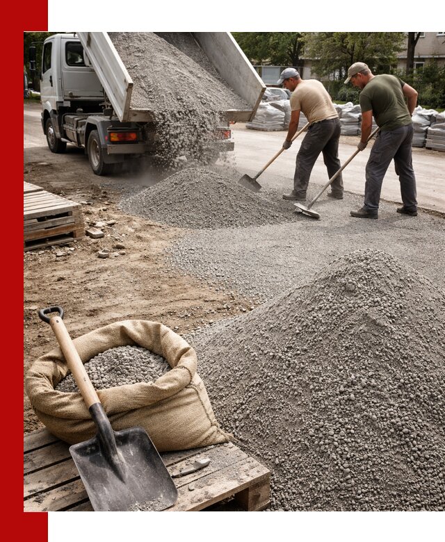 Отсев для тротуарной плитки в Магнитогорске — доставка и укладка