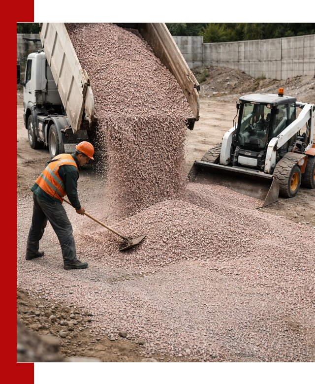 Крошка розовый гранит с доставкой в Магнитогорске от производителя
