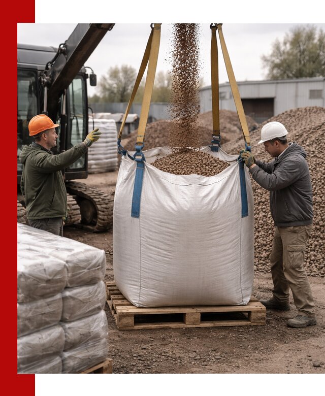 Керамзит в биг-бегах с доставкой в Магнитогорске