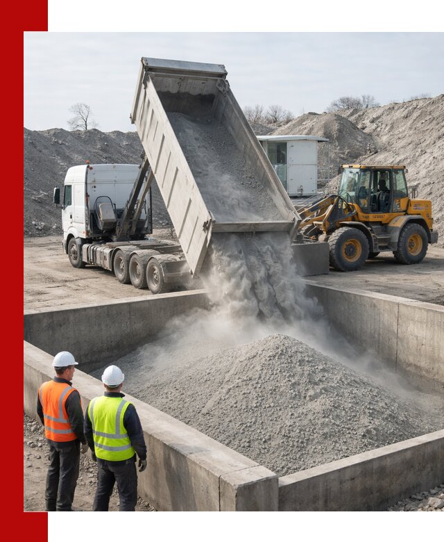 Доставка цемента навалом в Магнитогорске крупными партиями