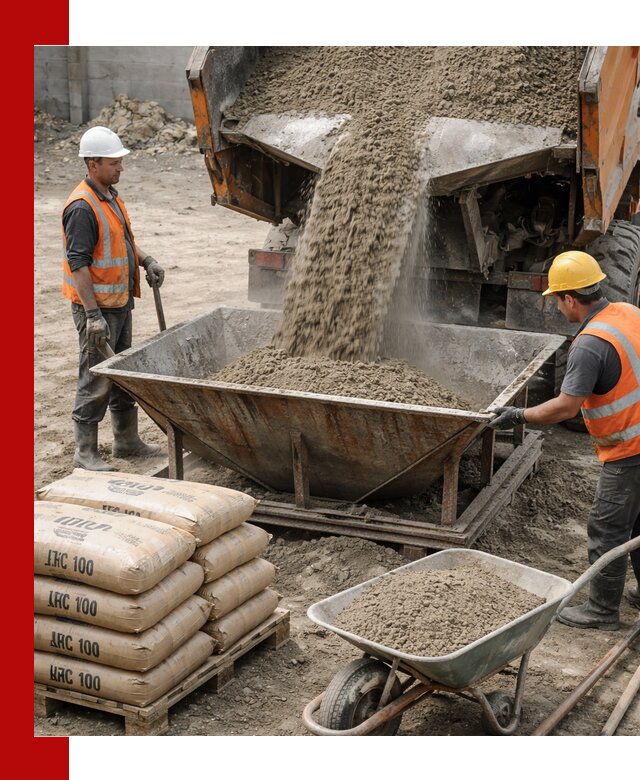 Доставка цементно-песчаной смеси М100 в Магнитогорске