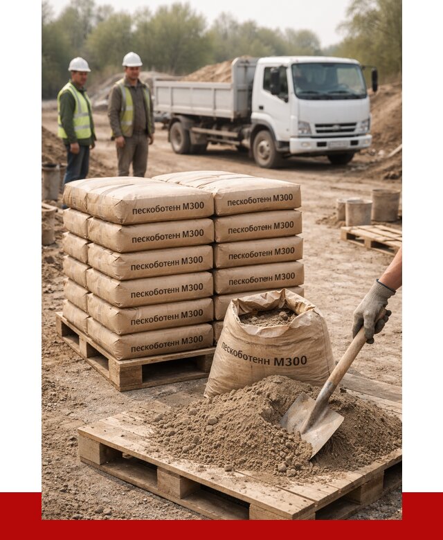 Пескобетон М300 в Магнитогорске с доставкой от 4810 р. за куб | ПРОНЕРУДМгн