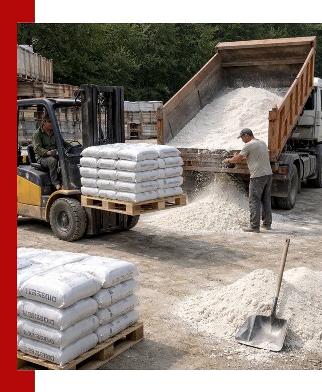 Доставка строительной извести оптом и в розницу в Магнитогорске