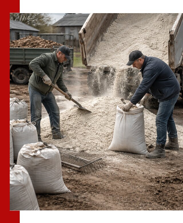 Доставка извести пушонки в Магнитогорске оптом и мелким оптом