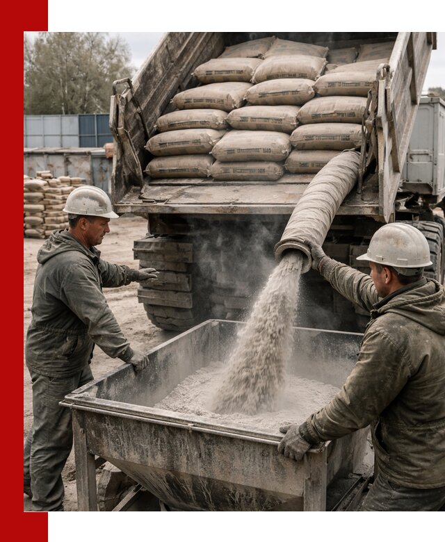 Доставка цемента М400 в Магнитогорске оптом и в розницу