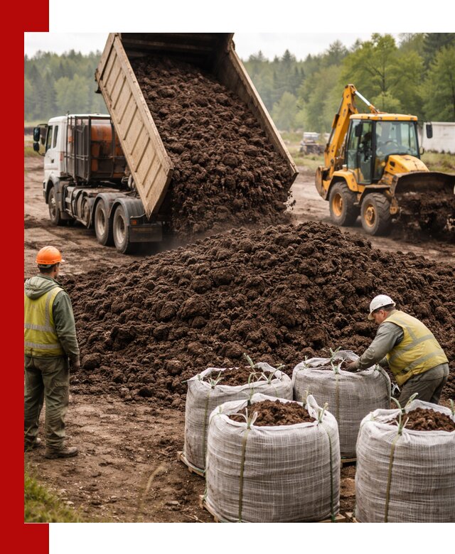 Доставка нейтрального торфа в Магнитогорске оптом и в розницу
