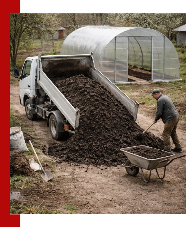 Чернозем для теплицы с доставкой в Магнитогорске