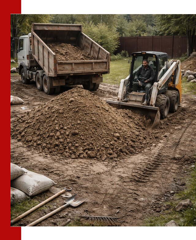 Суглинок для планировки участков в Магнитогорске с доставкой и выгрузкой