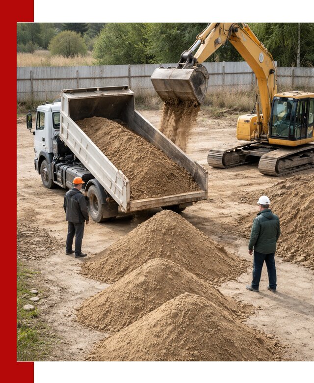 Доставка супеси вагонными и автопартиями в Магнитогорске