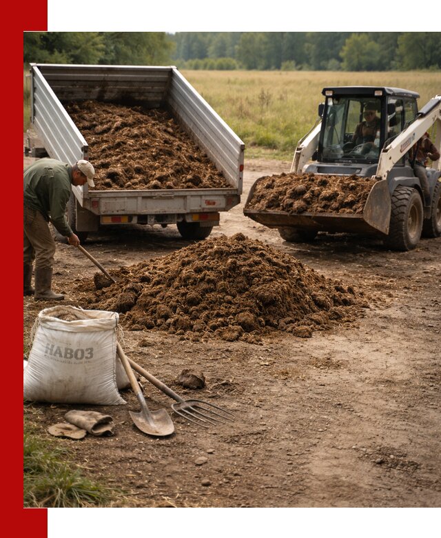 Доставка конского навоза в Магнитогорске с разгрузкой и доставкой на объект