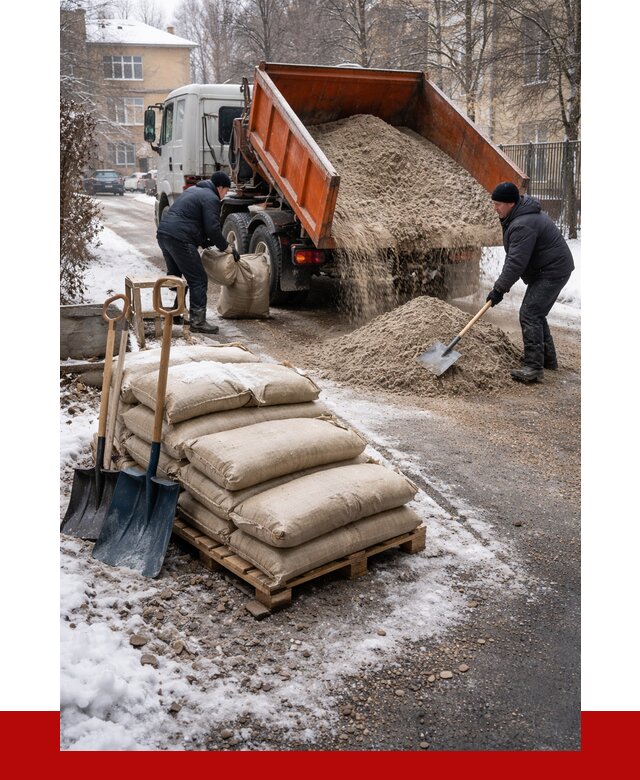 Противогололедные материалы оптом в Магнитогорске от 4345 р. | ПРОНЕРУДМгн