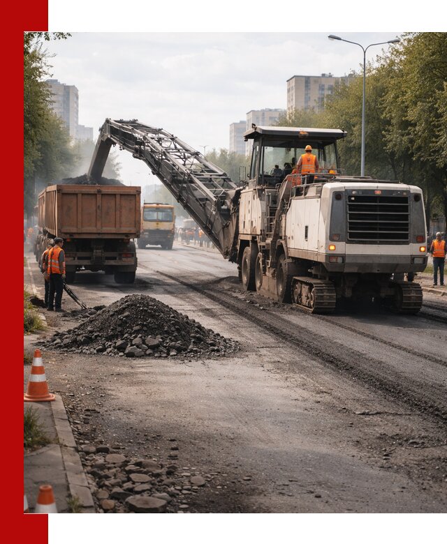Фрезерованный асфальт в Магнитогорске — удаление и вывоз старого покрытия