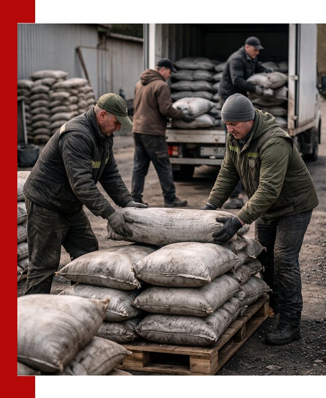 Доставка угля в мешках по выгодным ценам в Магнитогорске