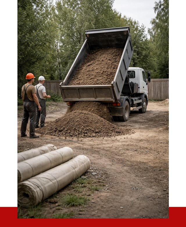 Доставка сыпучих материалов самосвалом в [cvi] от 4345 р. | ПРОНЕРУДМгн