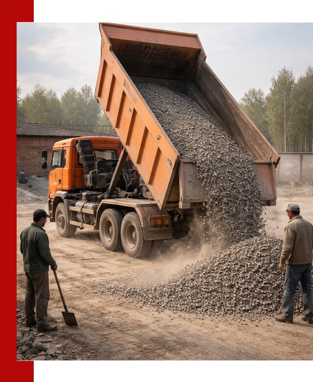 Доставка самосвалом 20 м3 в Магнитогорске быстро и надежно